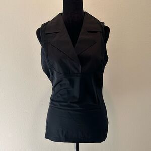 NWT Small Undercover Agent Sleeveless Black with collar